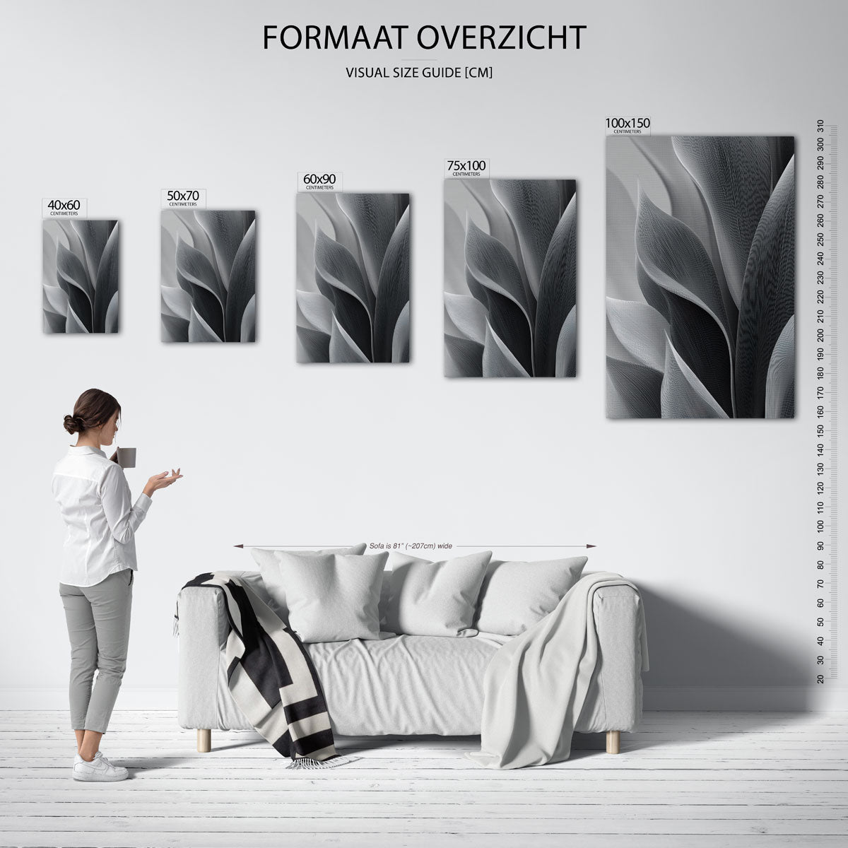 Organische lijnvormen Kunstwerk