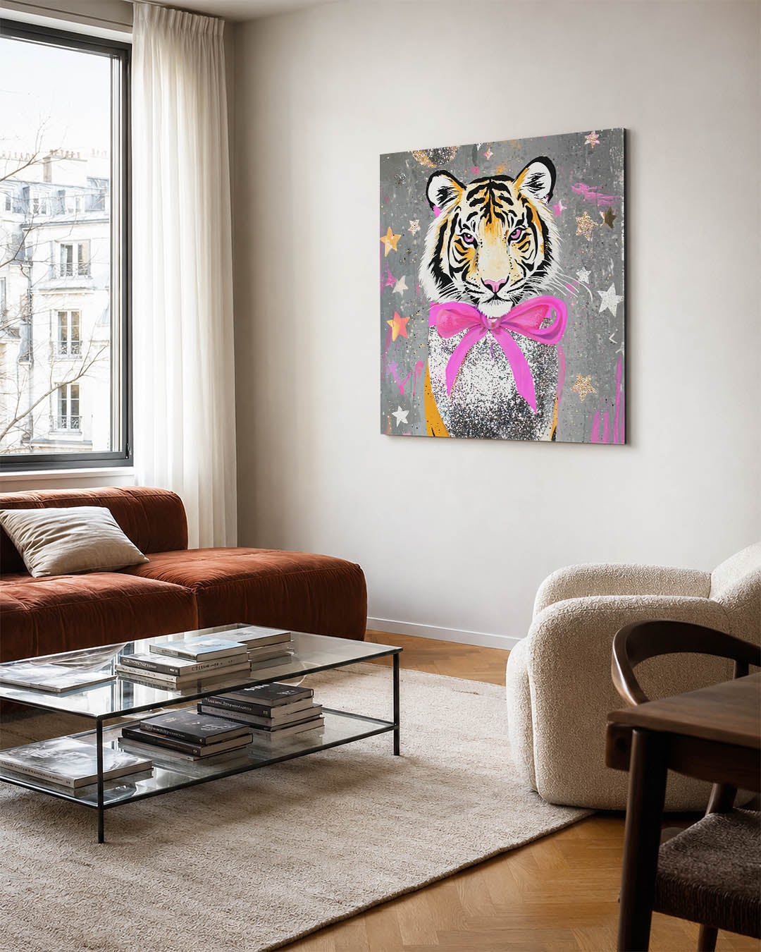 Kleurrijke tijger Kunstwerk