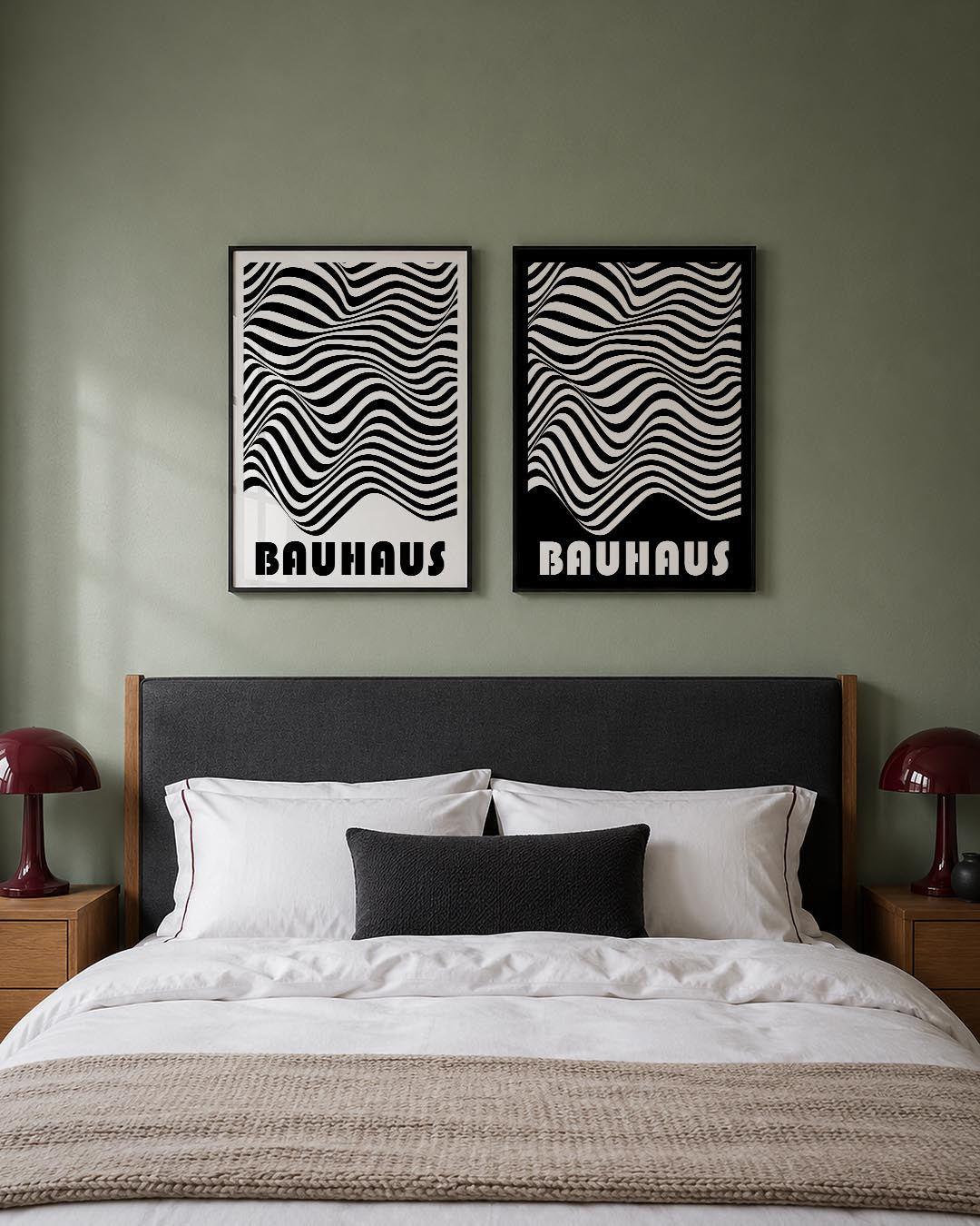 Golvend lijnenspel Posterset
