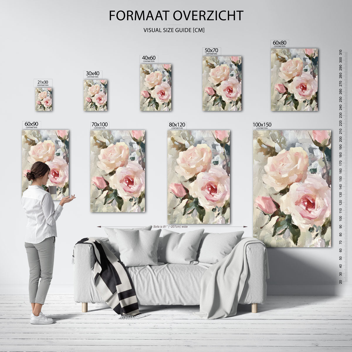 Rozen en knoppen Poster