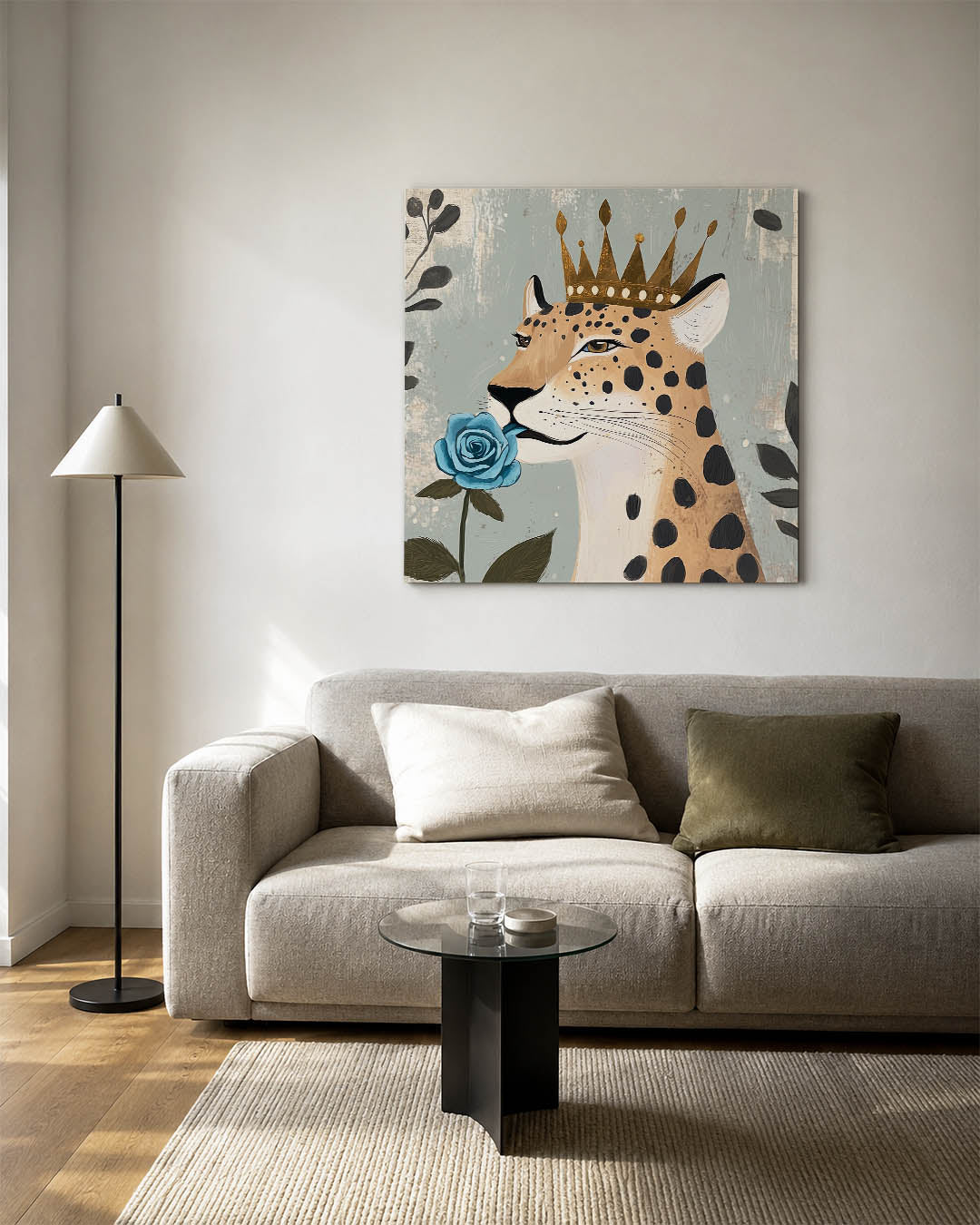 Majestueuze luipaard Kunstwerk