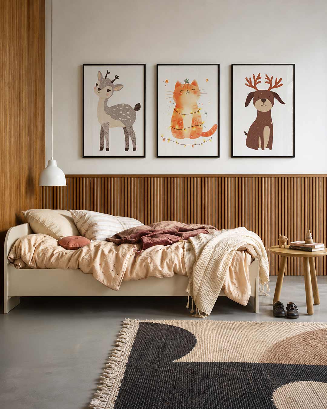 Speelse hertenvorm Posterset