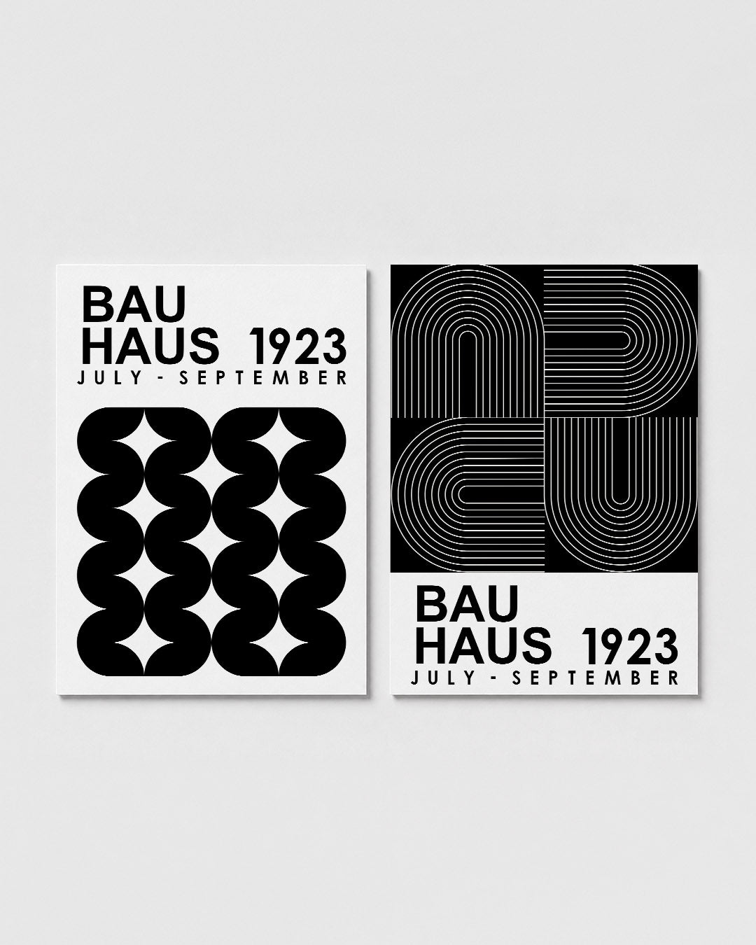 Zwart wit ritme Posterset