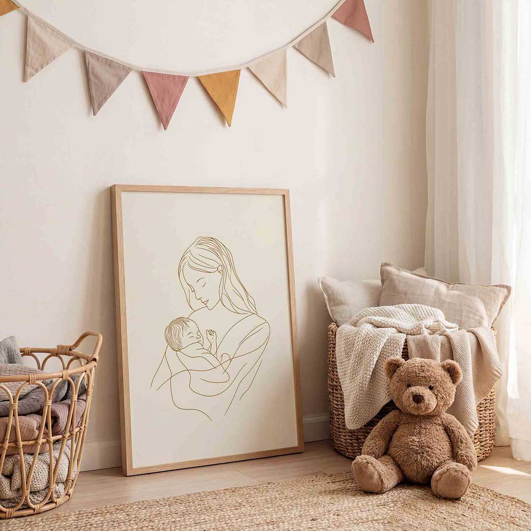 Moeder en kind Poster