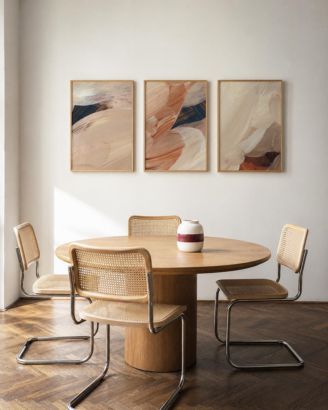 Zachte kleurvlakken Posterset