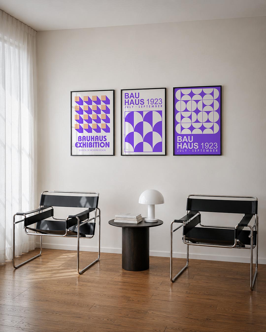 Vorm en schaduw Posterset