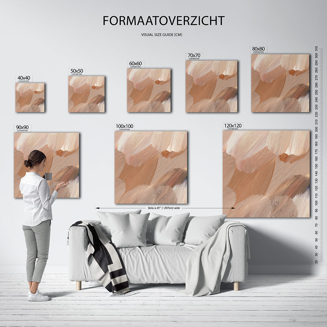 Zachte penseelstreken Kunstwerk