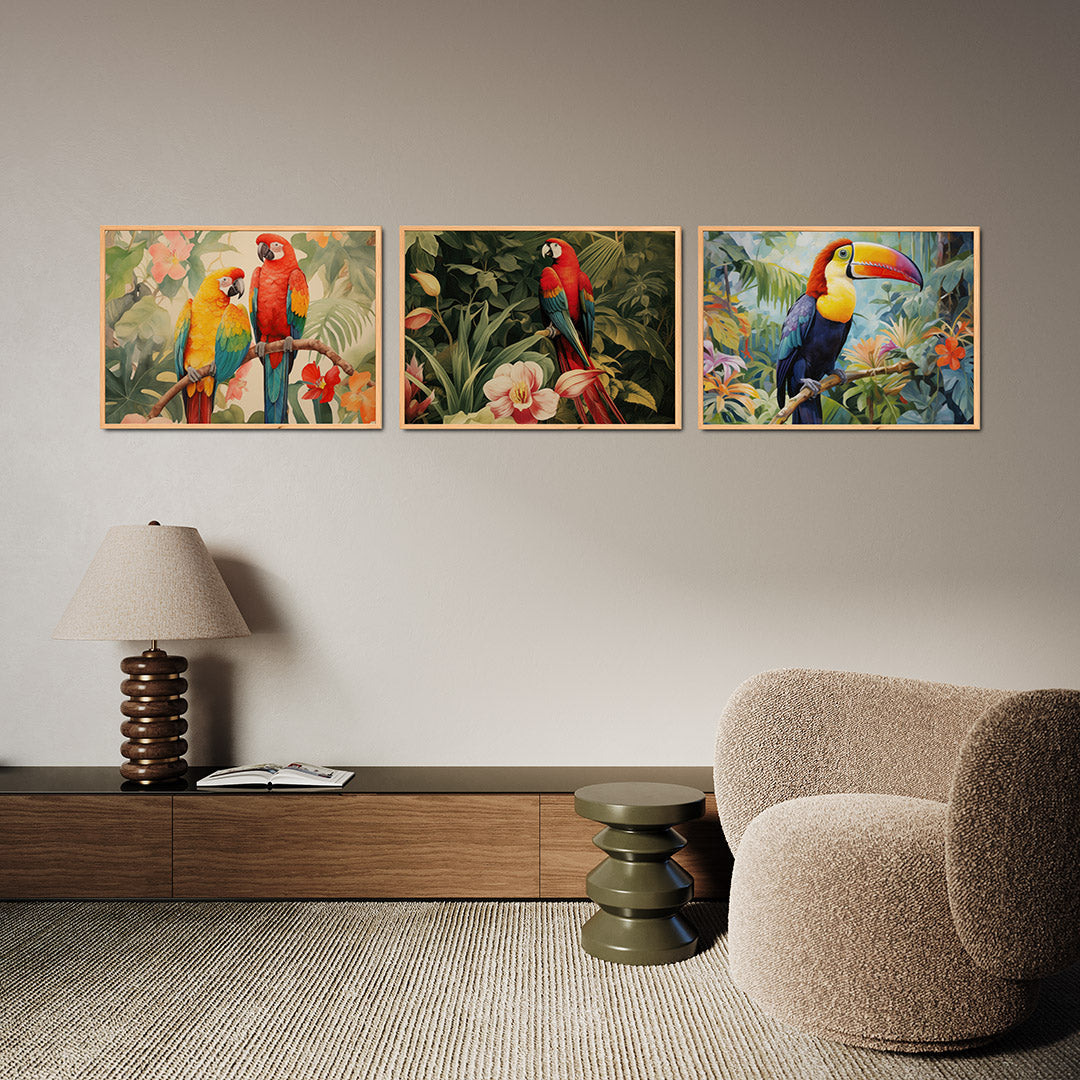 Tropische kleurenpracht Posterset