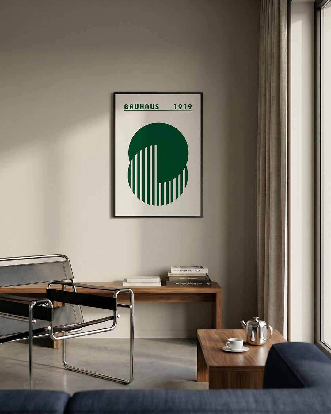 Cirkel en lijnen Poster