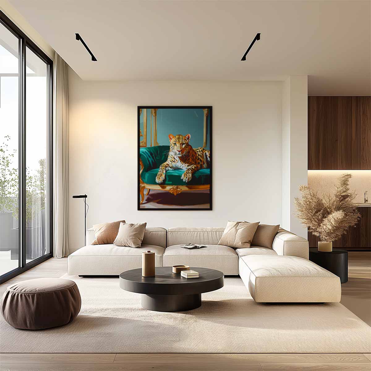 Luxueuze Luipaard Lounge Kunstwerk