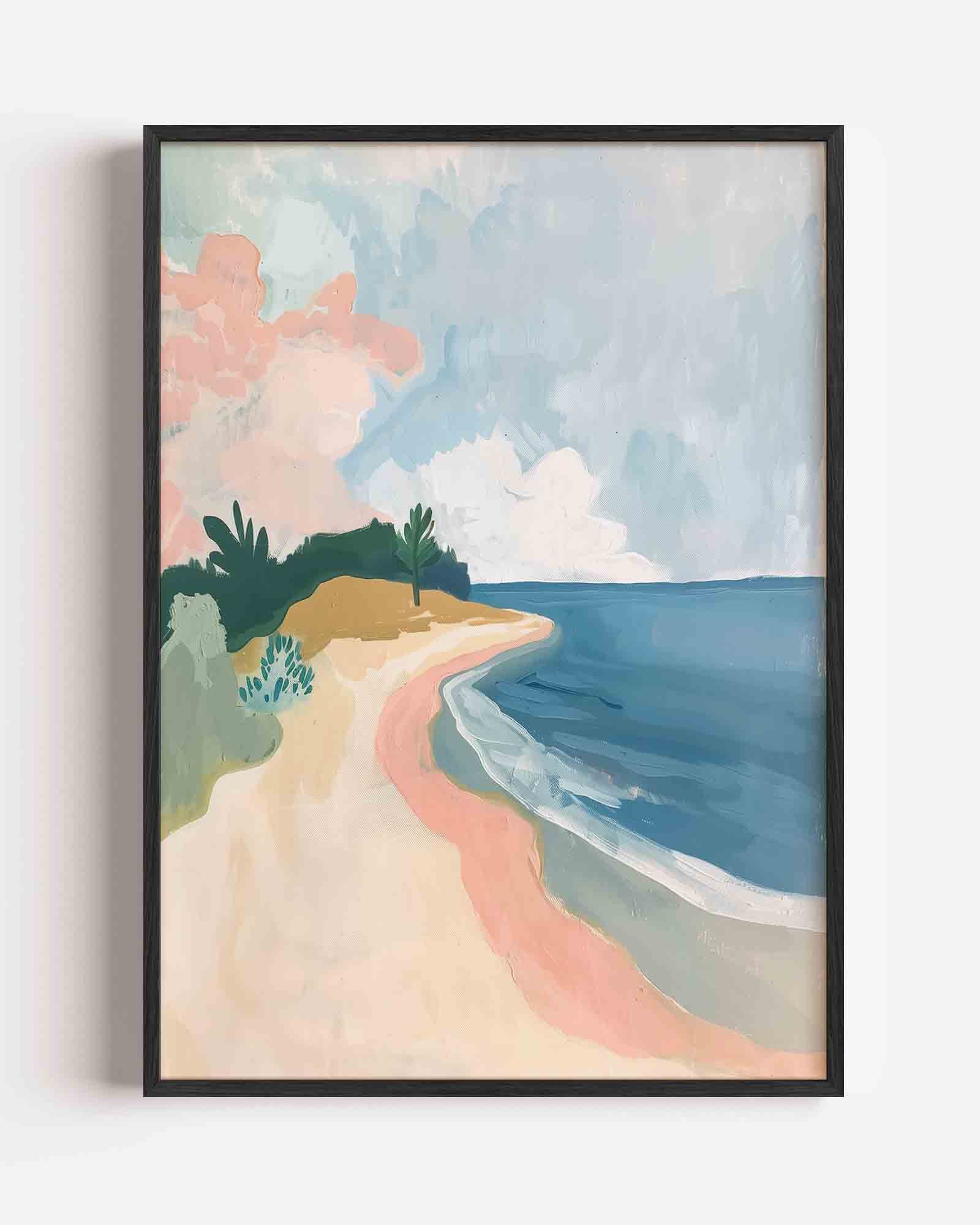 Strand en zee Poster