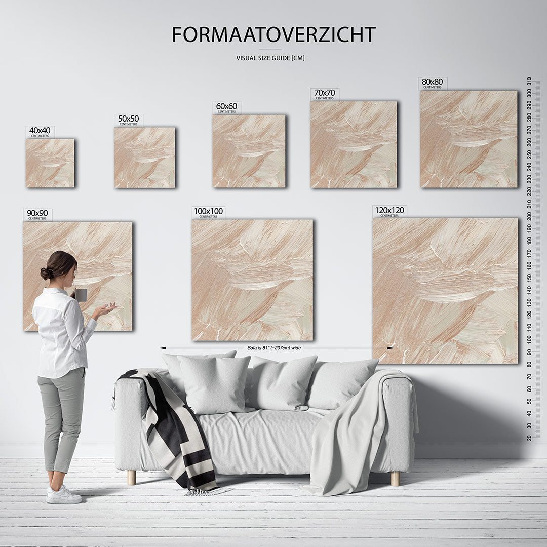 Zachte penseelstreken Kunstwerk