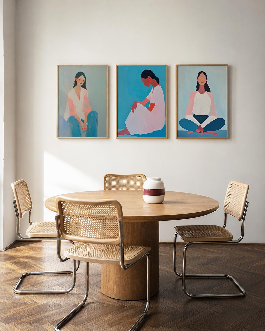 Zachte kleurvlakken Posterset