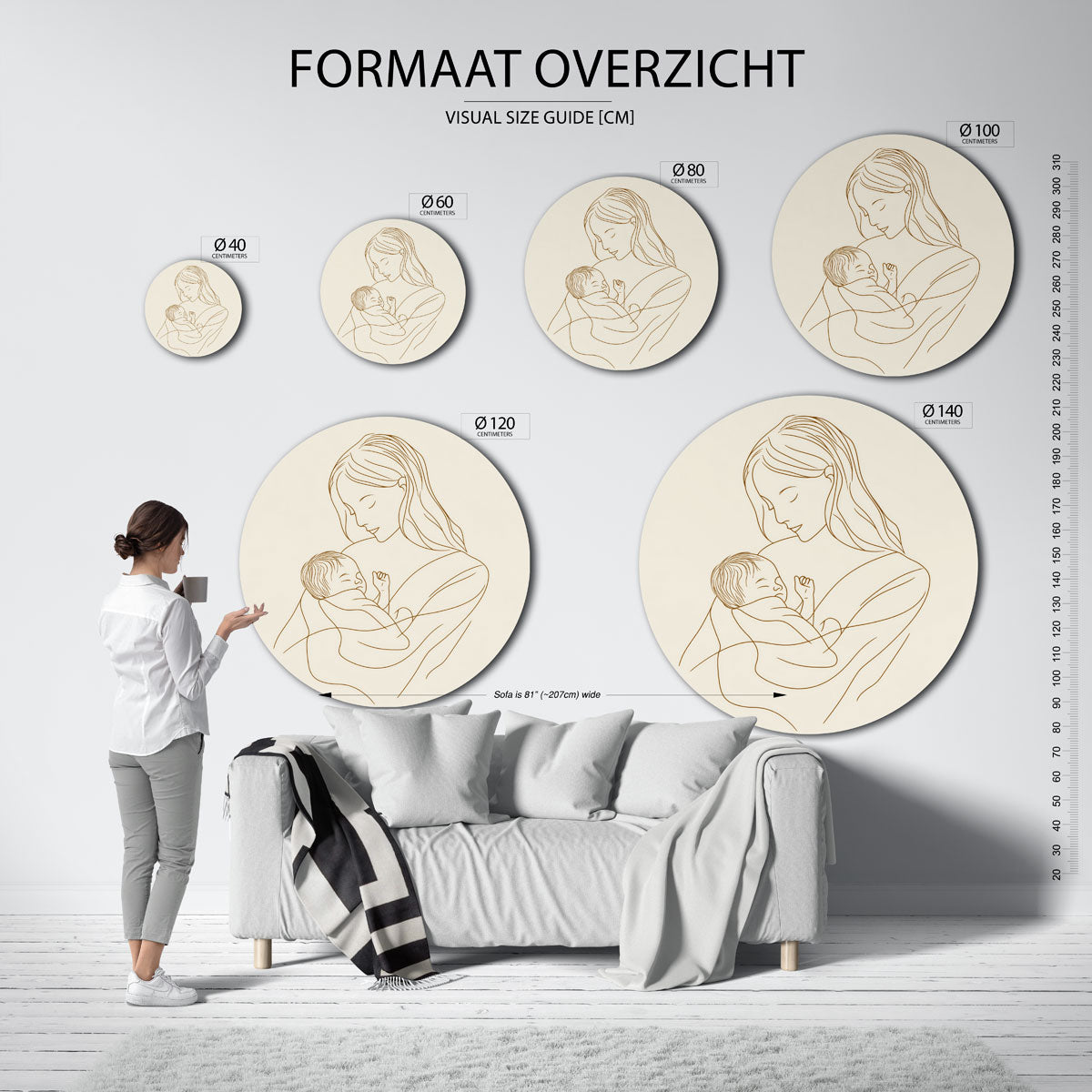 Moeder en kind Muurcirkel