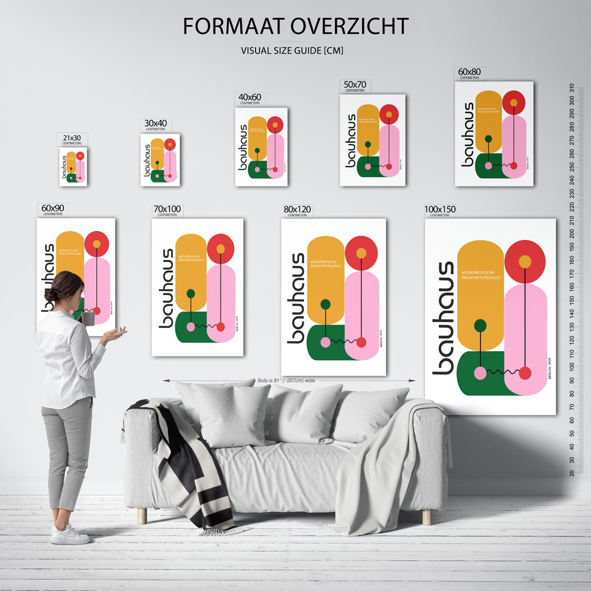 Vormen en kleurvlakken Poster