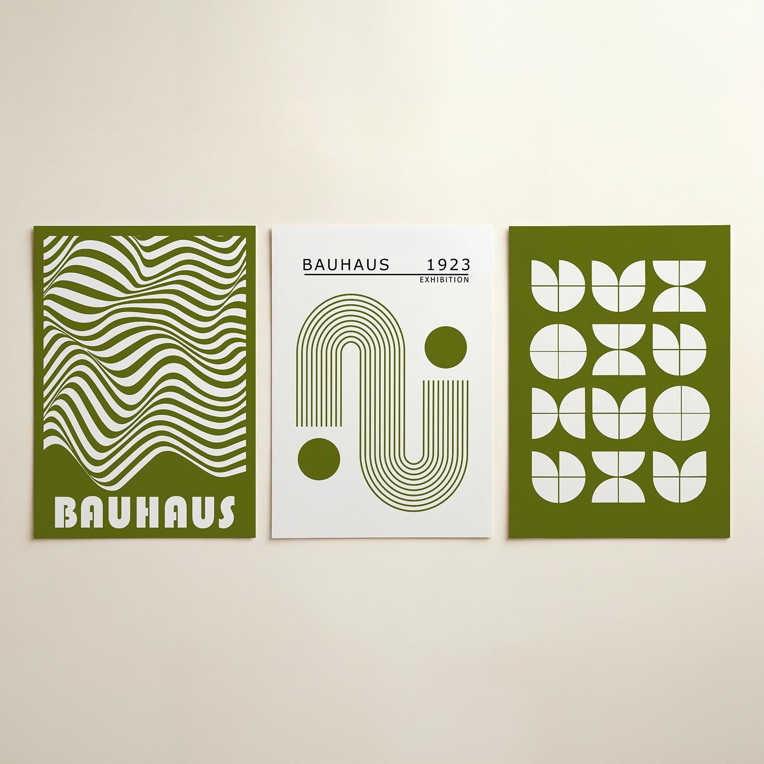 Golvend lijnenspel Posterset
