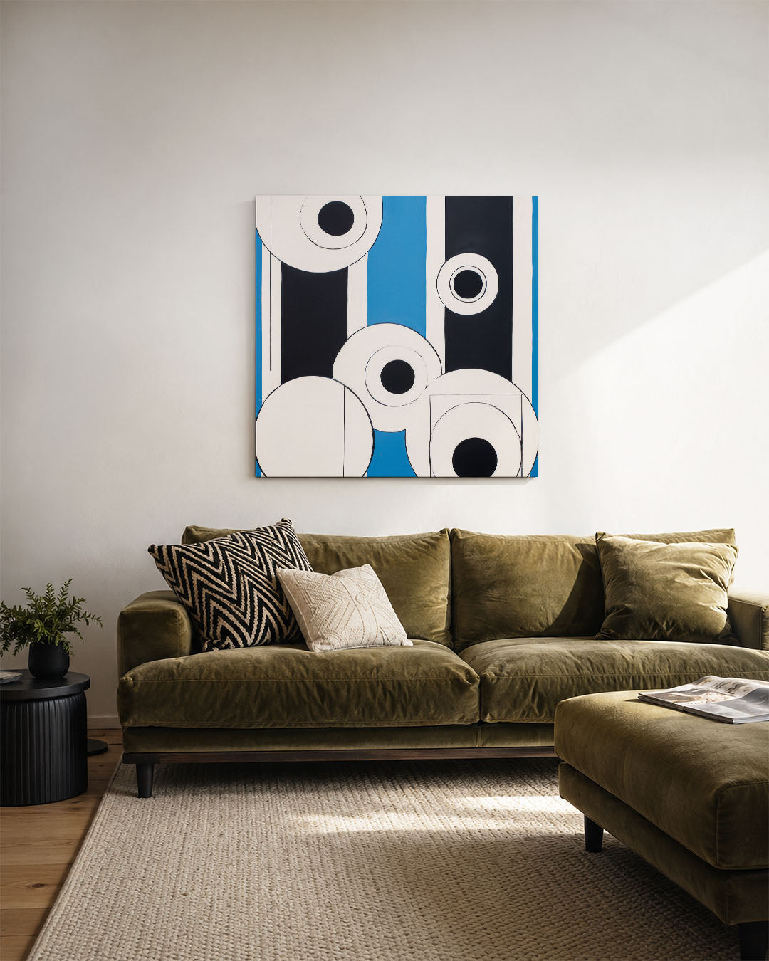 Geometrische cirkelcompositie Kunstwerk