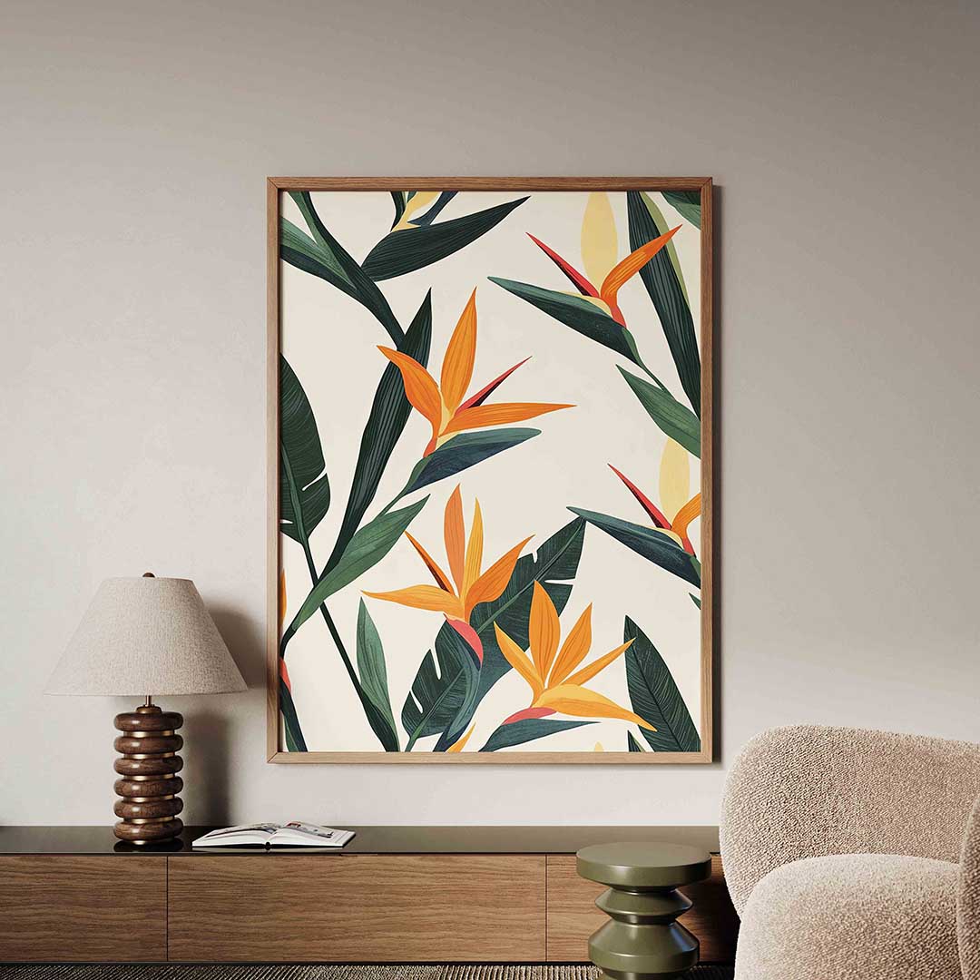 Tropische bloemen Poster