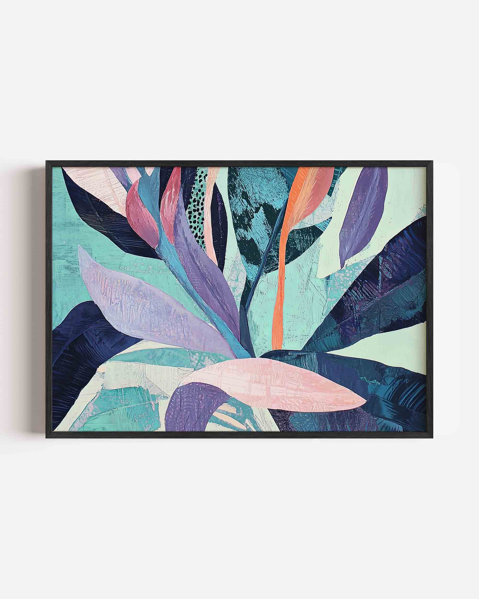 Abstracte bladeren Poster