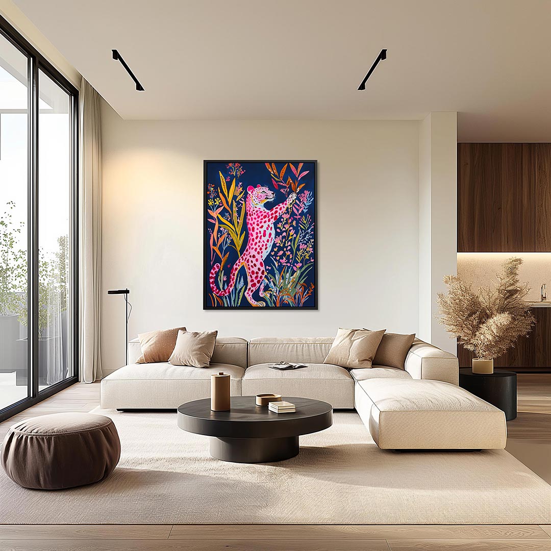Kleurrijke dierentuin Kunstwerk