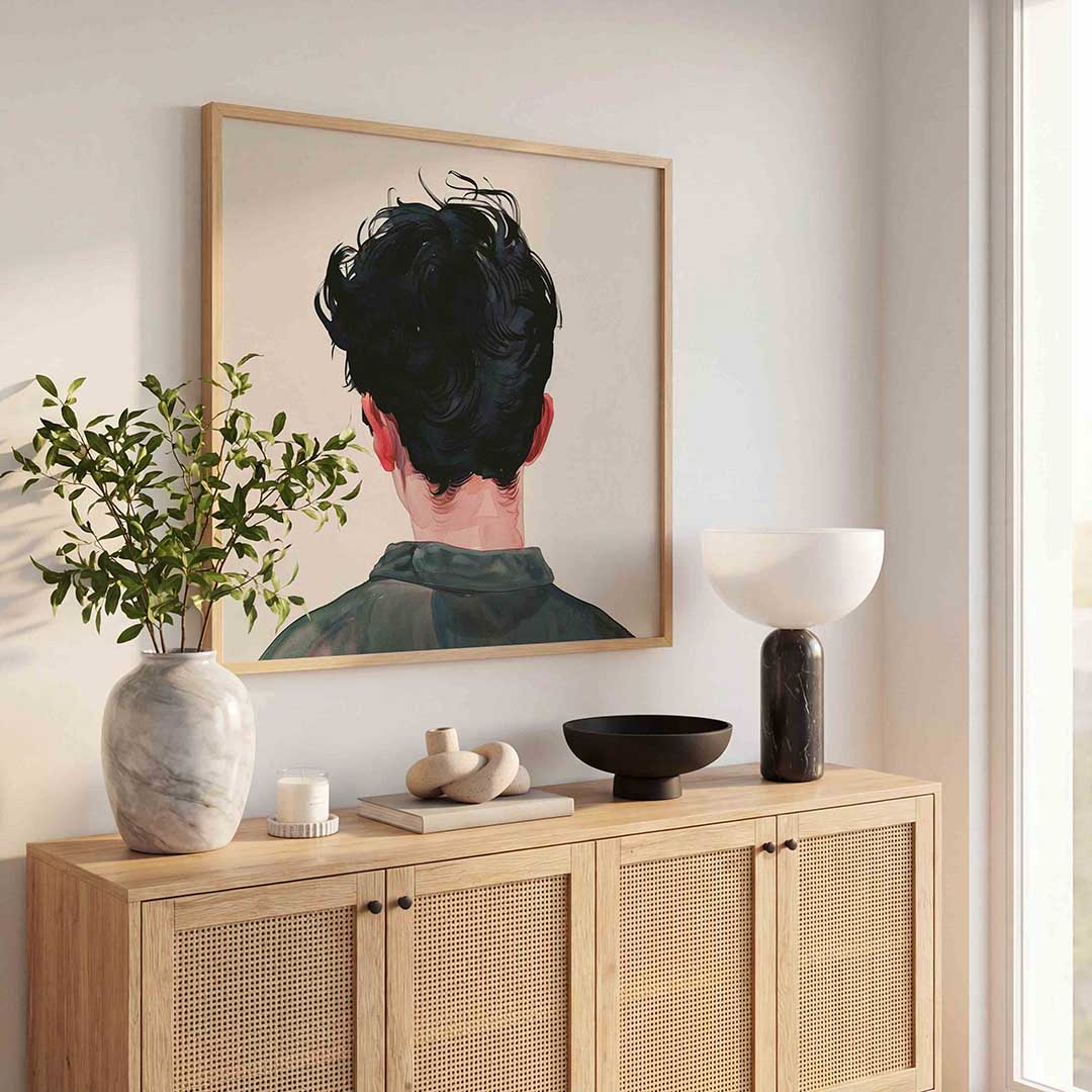 Achterkant hoofd Poster