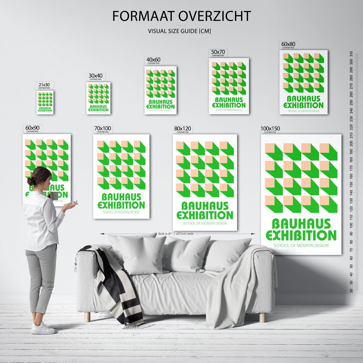 Vorm en schaduw Poster