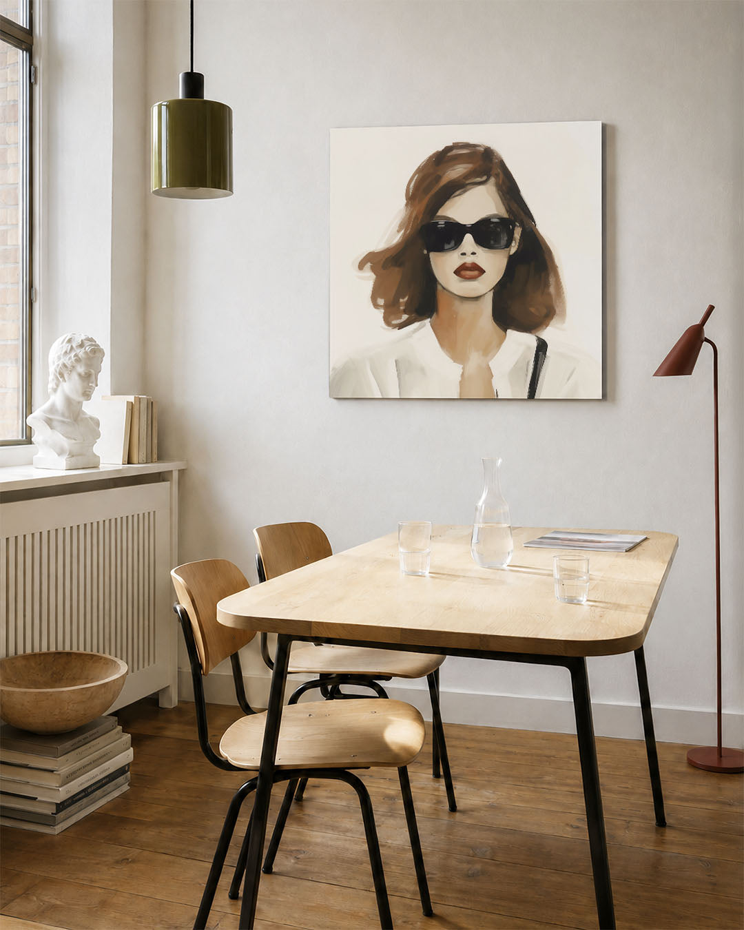 Stijlvolle vrouw Kunstwerk