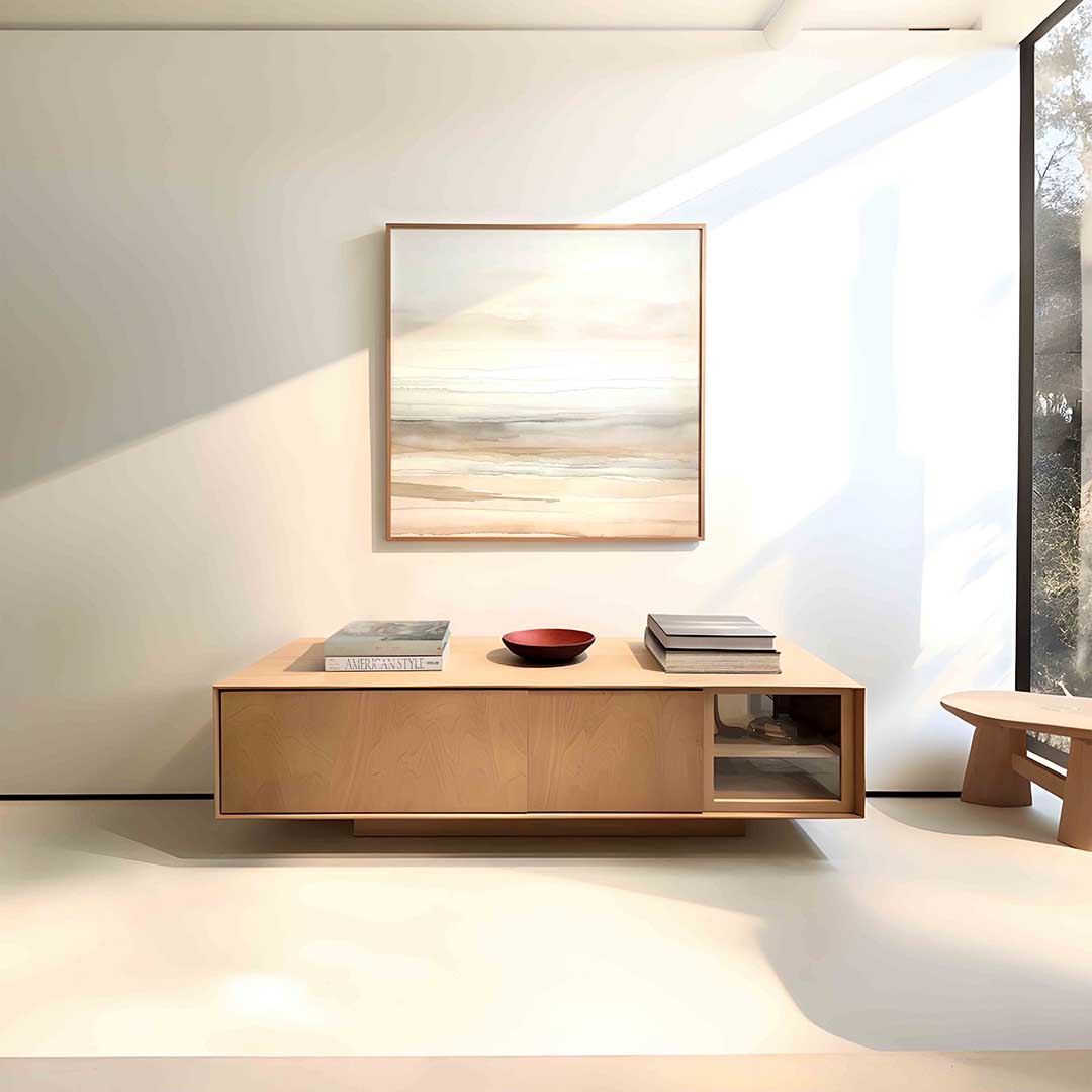 Landschap in zachte tinten Poster