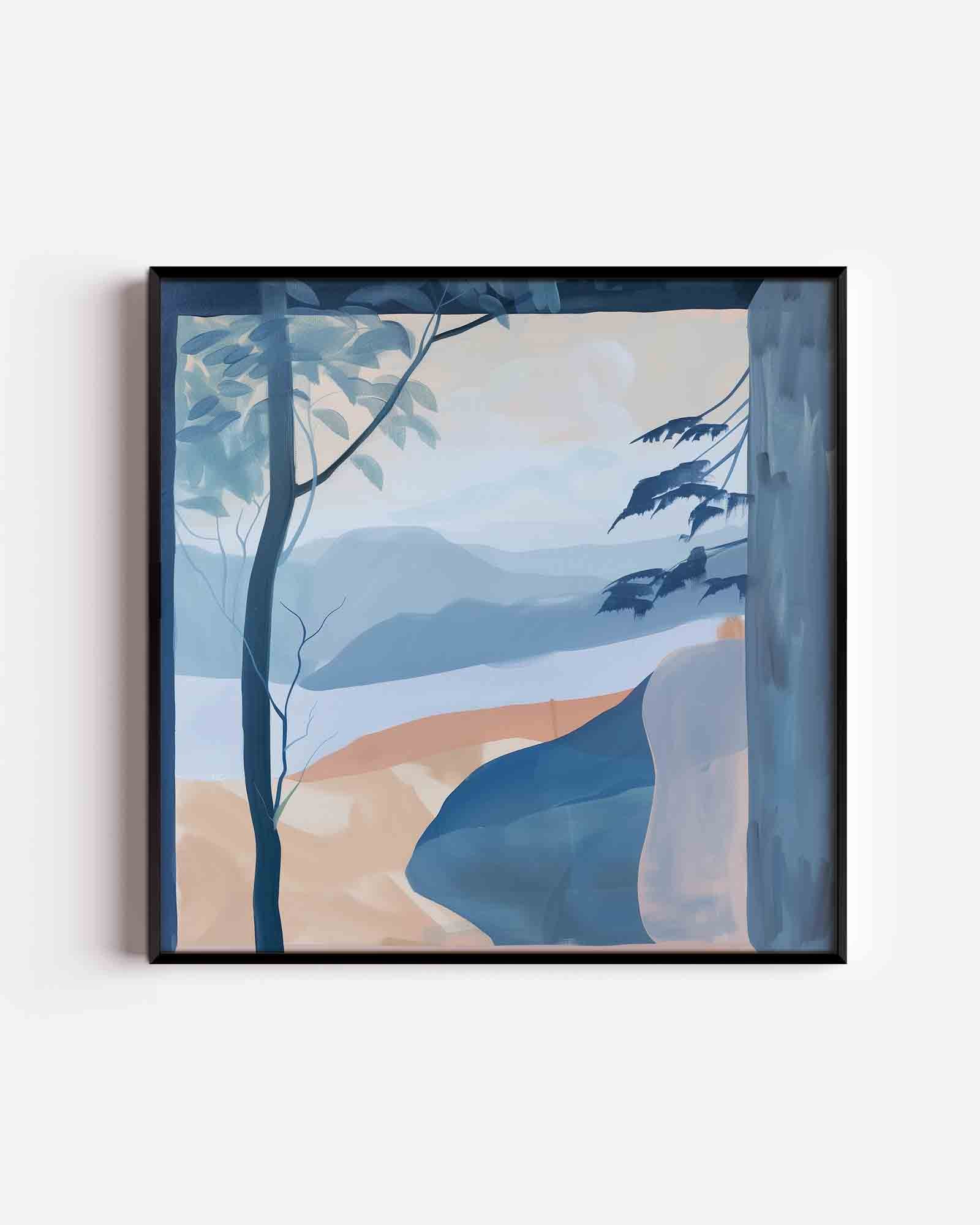 Landschap met bomen Poster