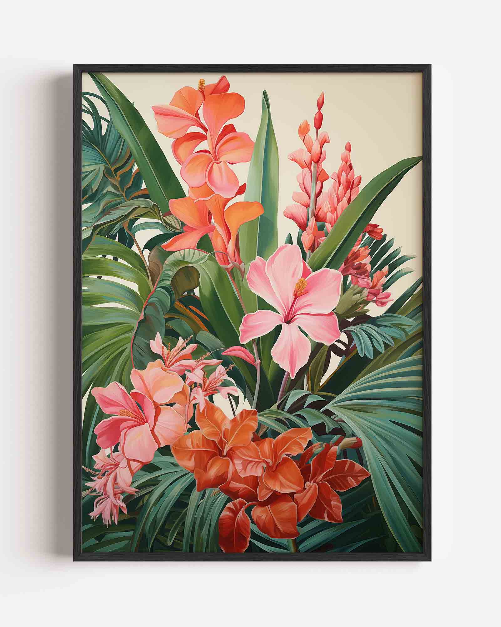 Bloemen en bladeren Poster