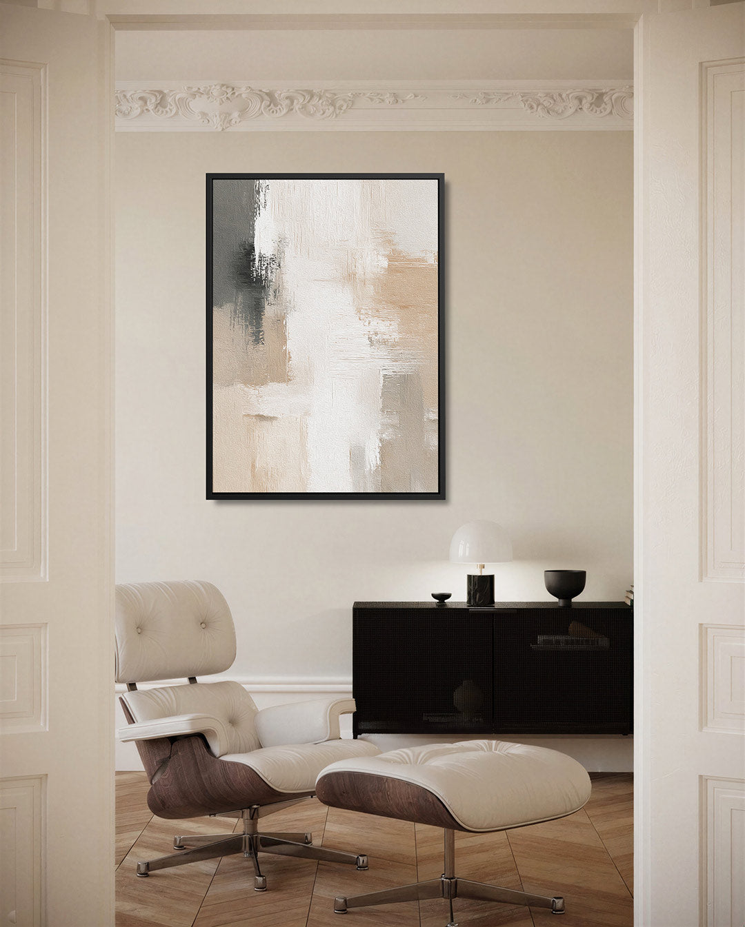 Zachte kleuren compositie Kunstwerk