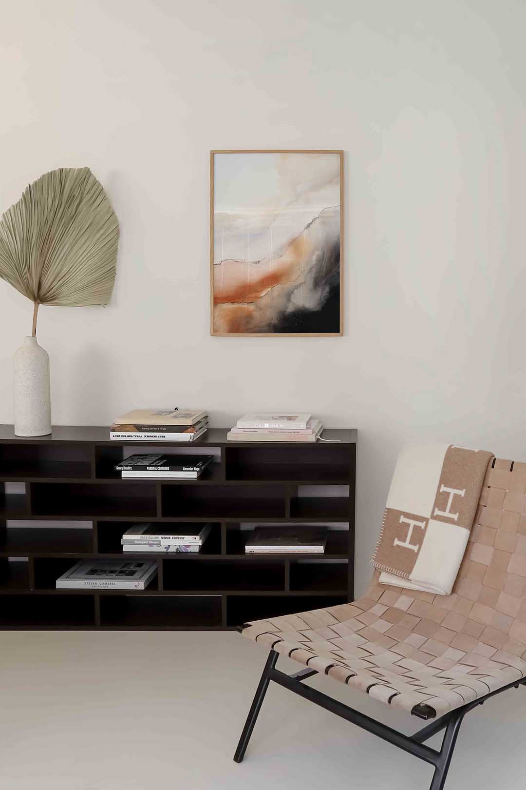 Abstracte golvende vormen Poster