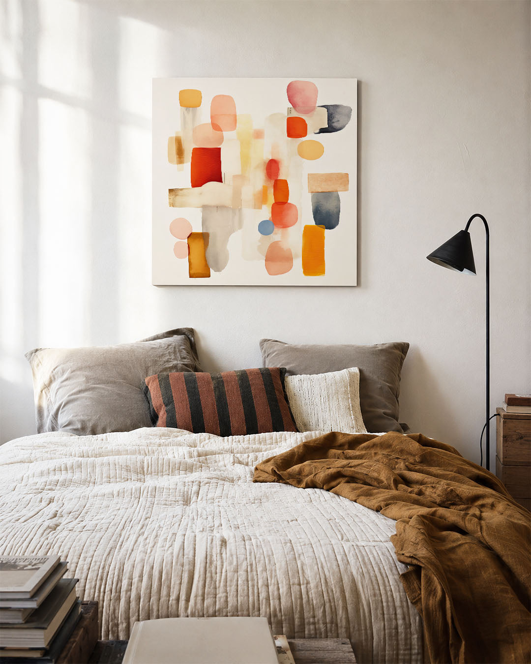 Vormenspel in kleur Kunstwerk
