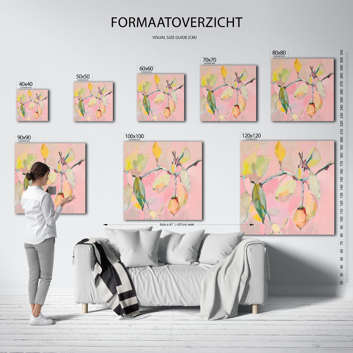 Tak met bladeren Poster