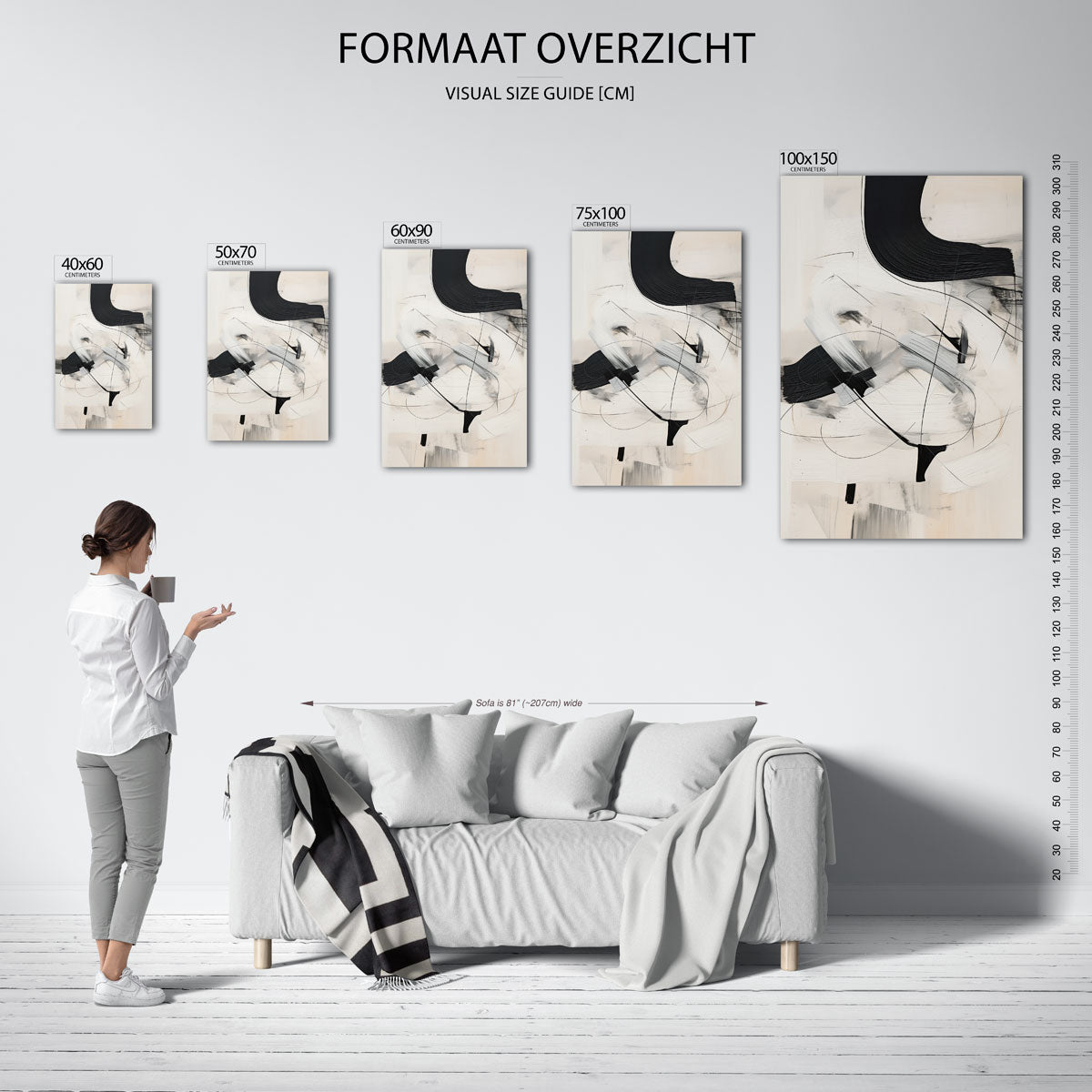 Dynamische lijnen Kunstwerk