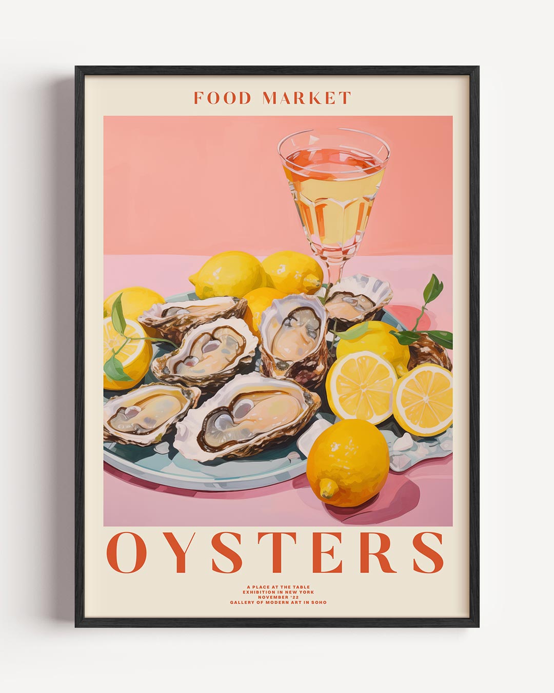 Food Market Oesters Poster-WallArtistic