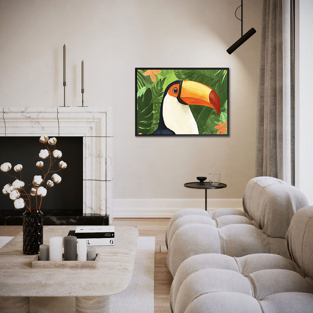 Tropische toekan Kunstwerk
