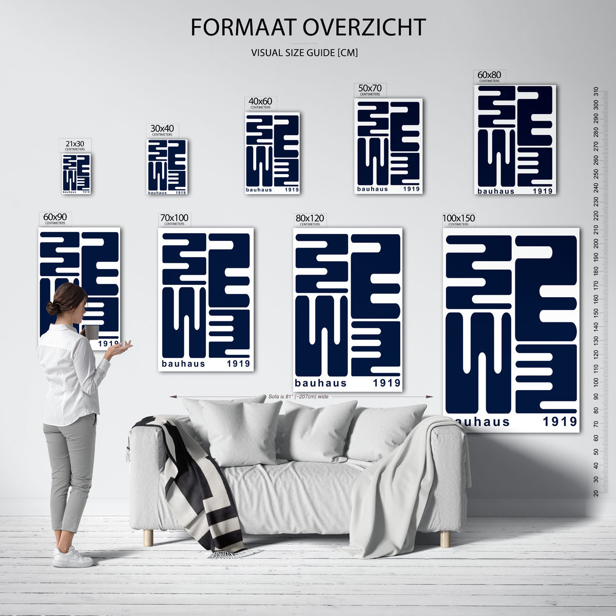 Vorm en lijnenspel Poster