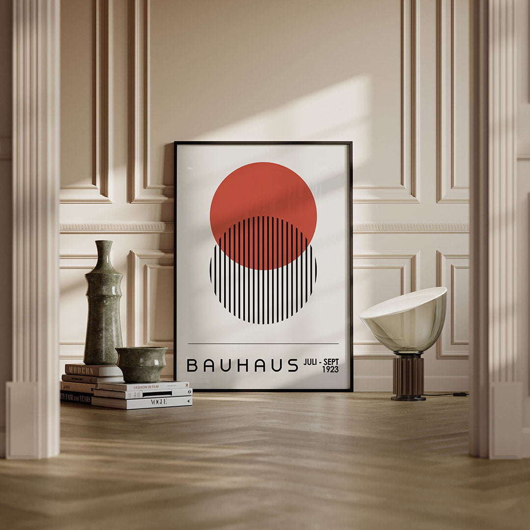 Cirkel en lijnen Poster