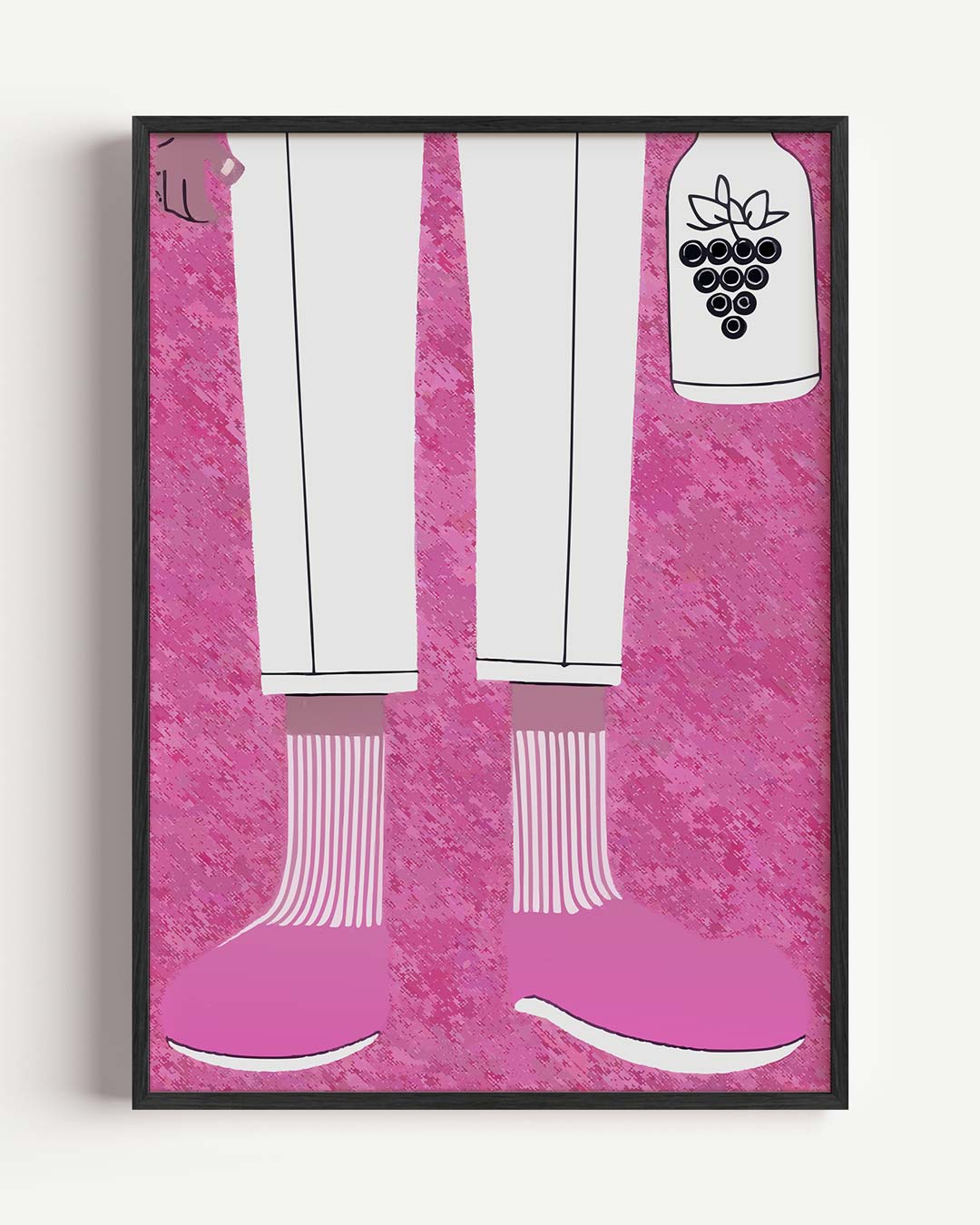 Stijlvolle roze stappers poster-WallArtistic
