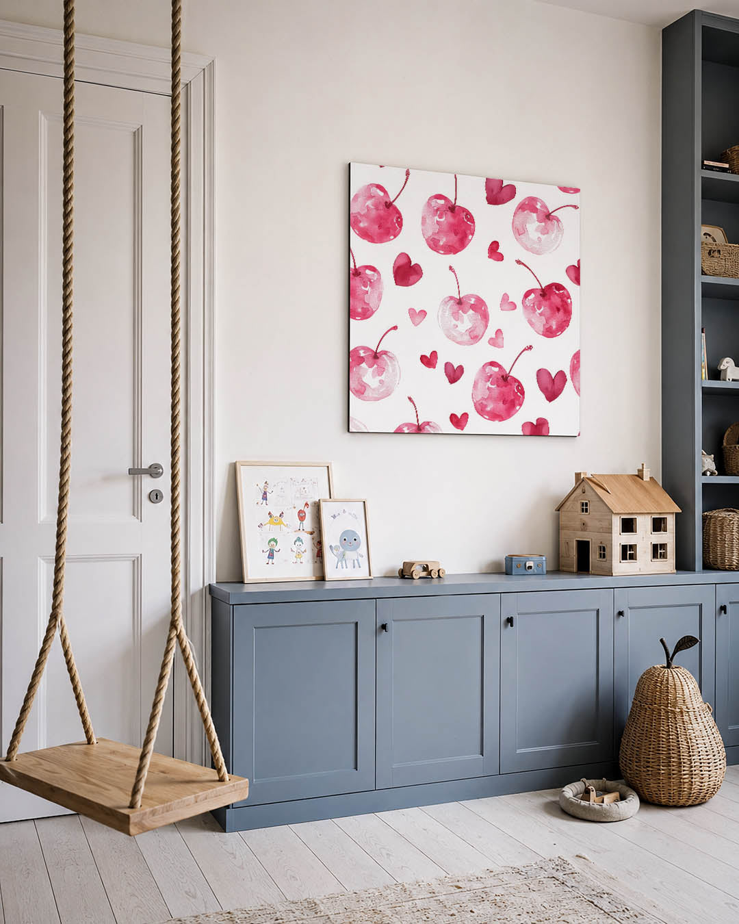 Fruit en hartjes Kunstwerk