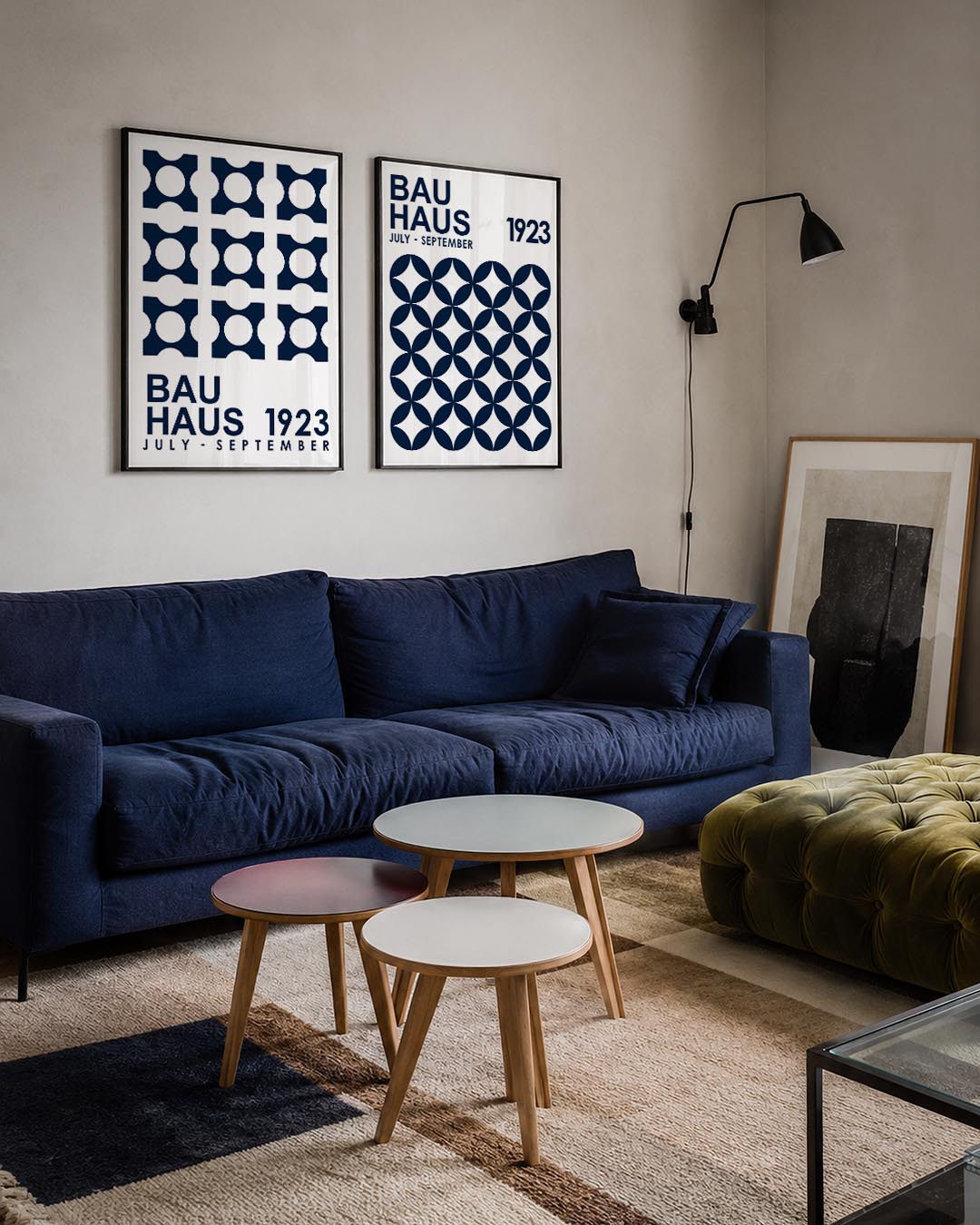 Cirkelpatroon en tekst Posterset