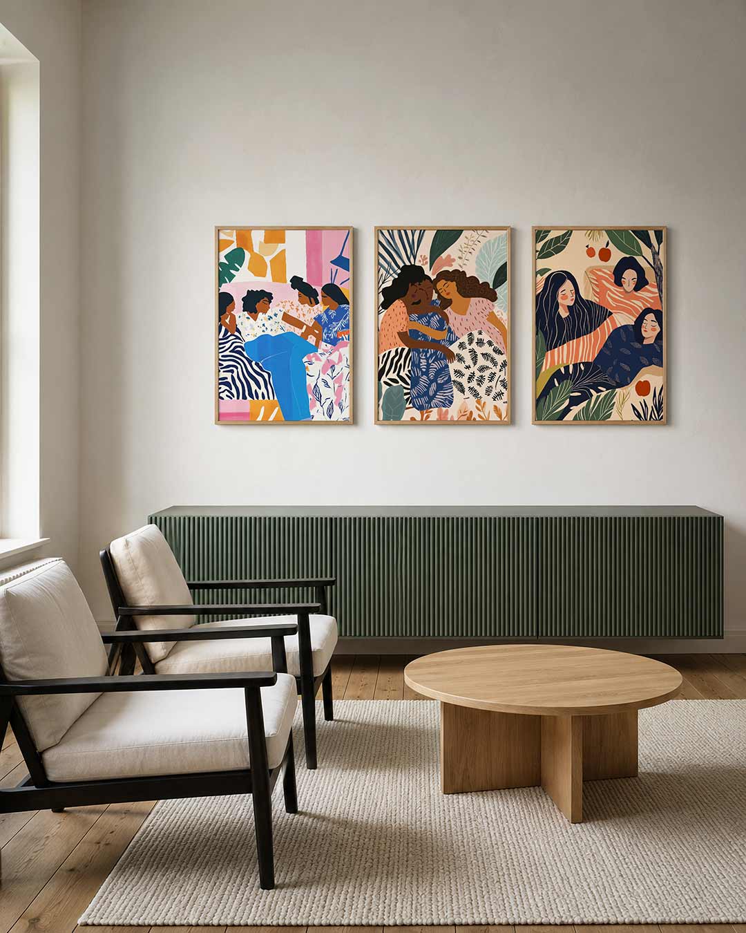 Kleurrijk samenspel Posterset