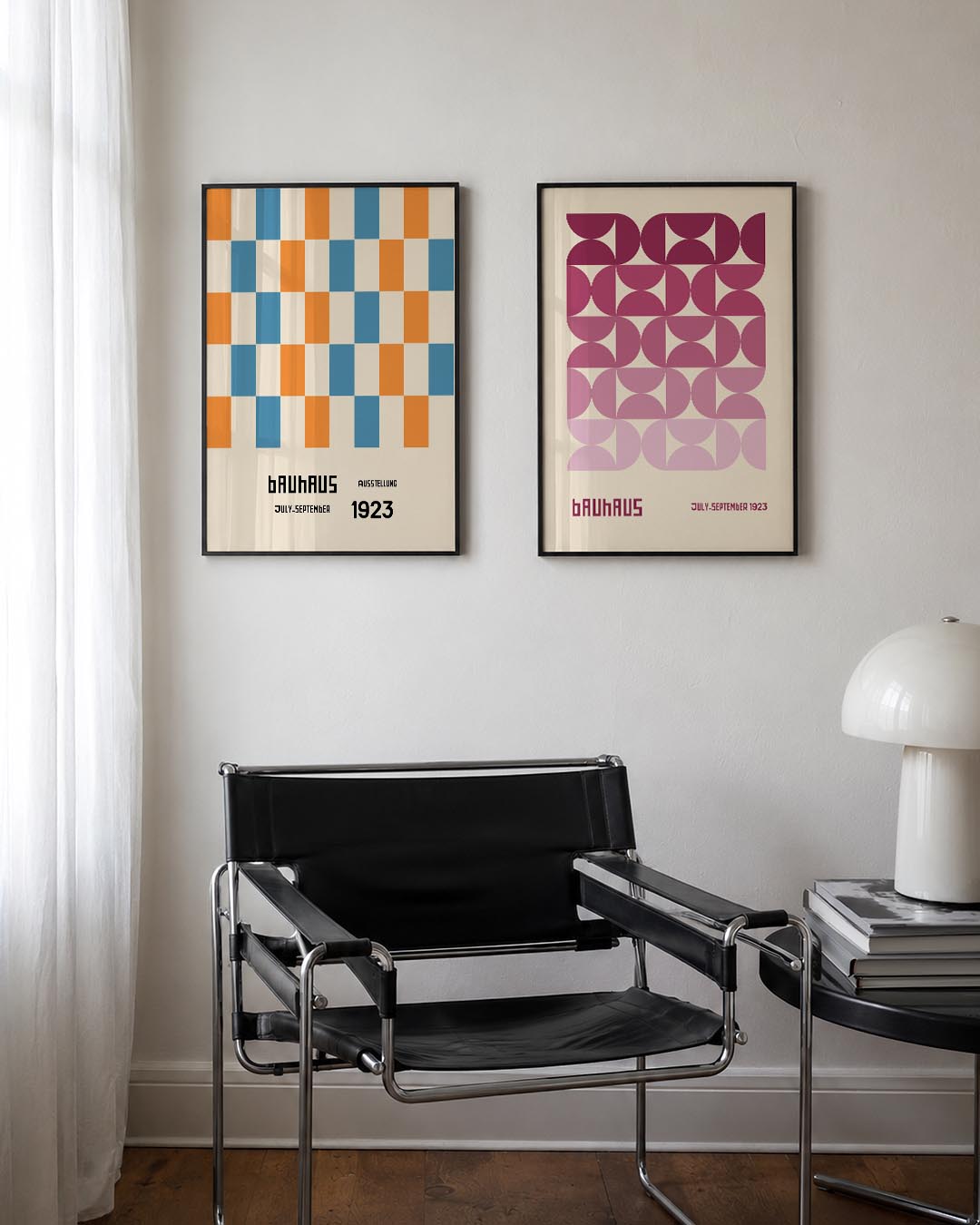 Kleurrijke ruitpatronen Posterset