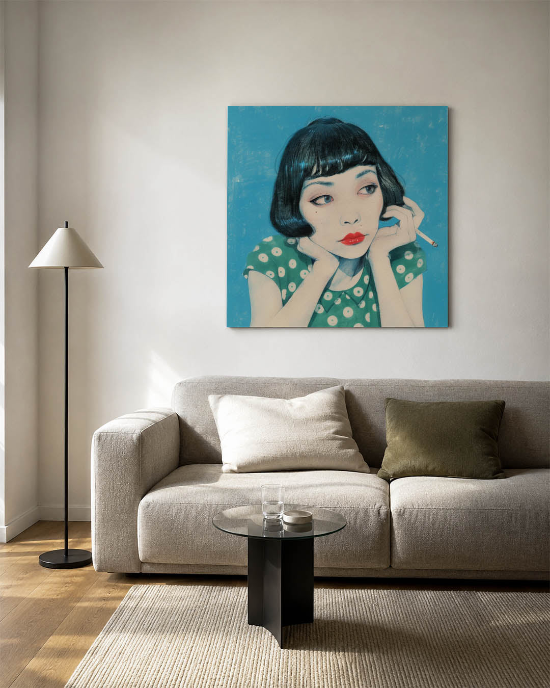 Dromerige blik Kunstwerk