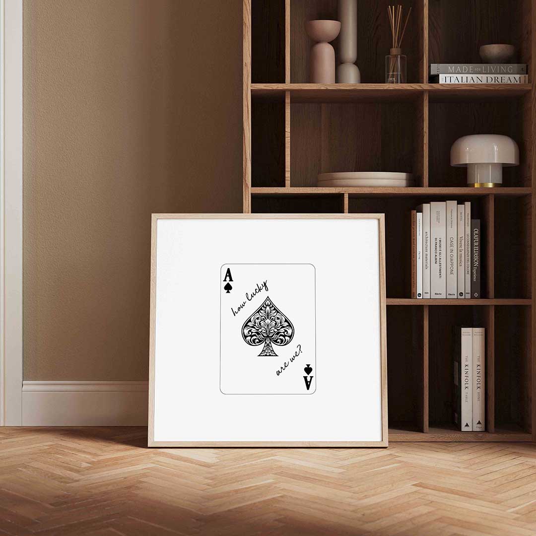 Schoppen aas Poster