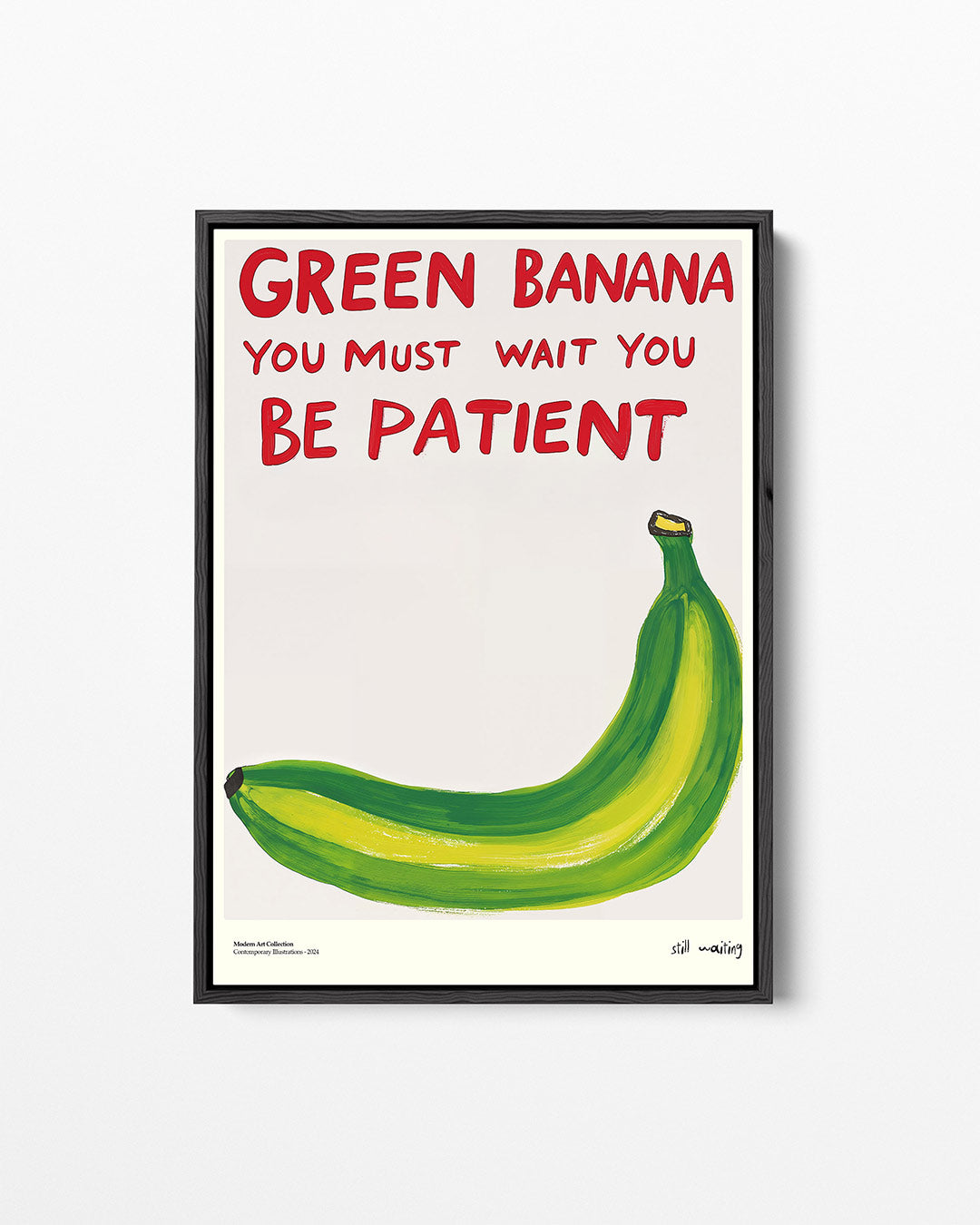 Wachtende banaan Kunstwerk