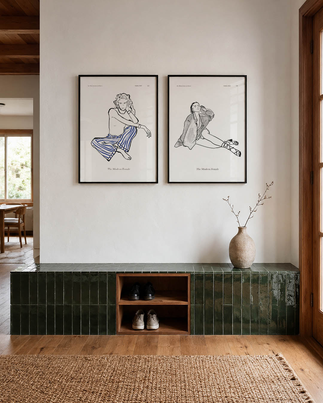 Lijnen en kleurvlakken Posterset