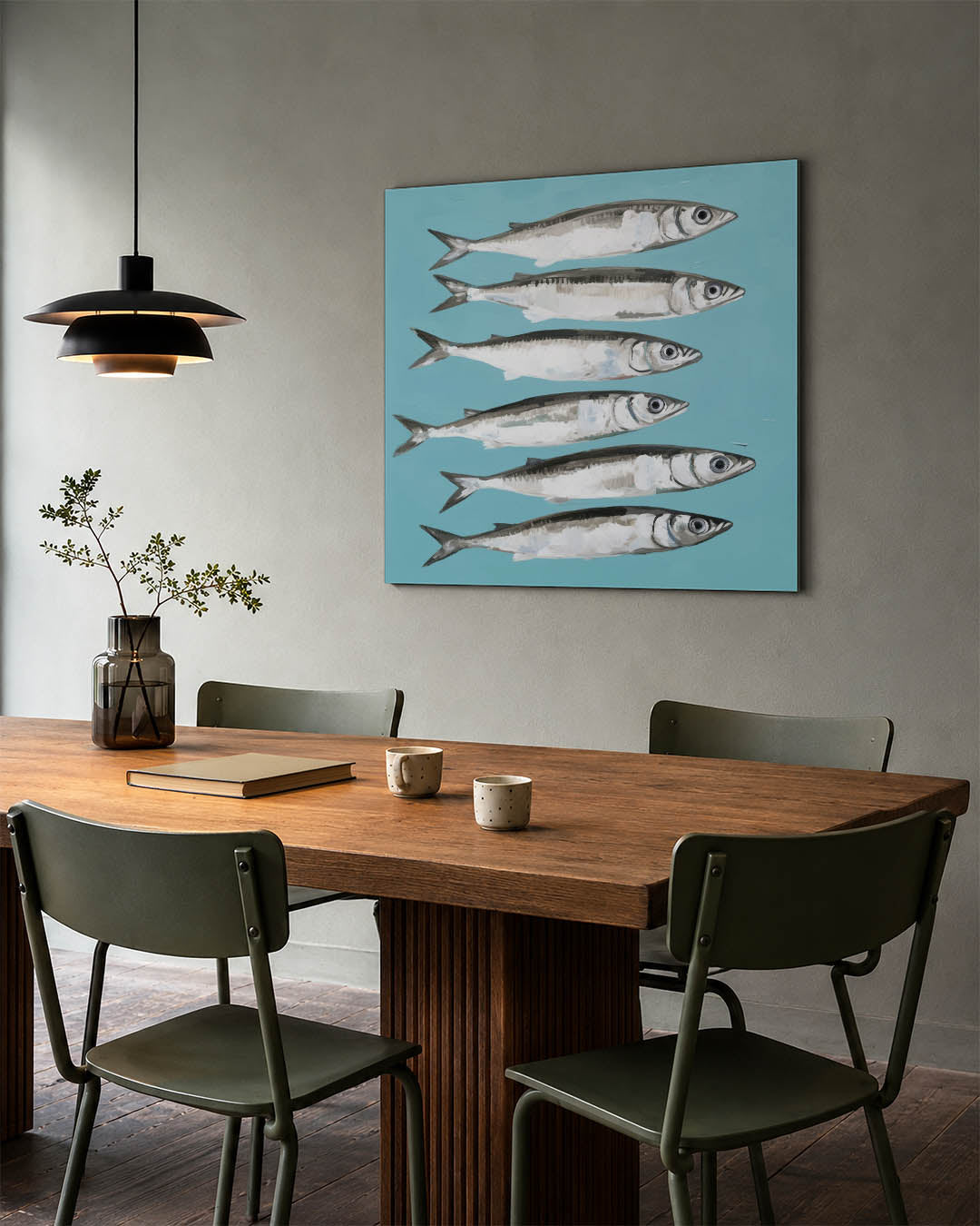 Gestileerde vissen Kunstwerk
