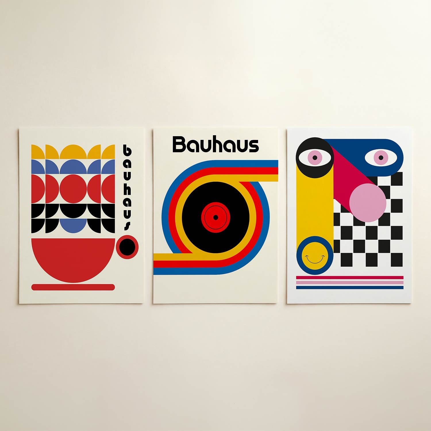 Vormen en kleurvlakken Posterset